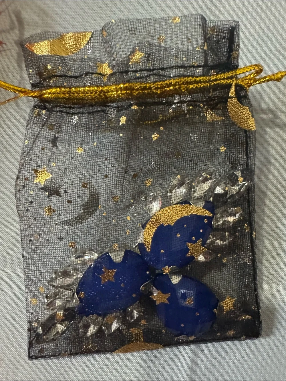 Bold Royal Blue Crystal Statement Brooch - Pre-loved/EUC - comes in mesh pouch.